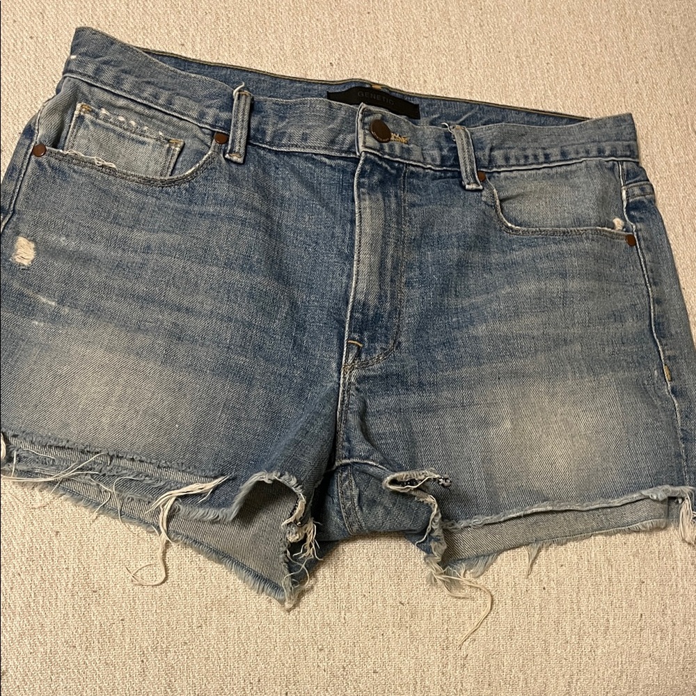 Genetic Denim Distressed Blue Jean Shorts